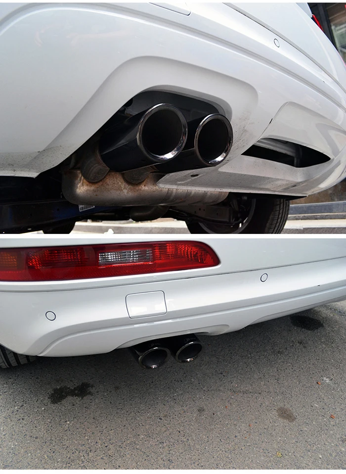 Для Audi A4 B8 A1 A3 8V A5 A6 C6 Q3 Q5 выхлопной трубы горло аксессуар глушитель выхлопной трубы 2009 2010 2011 2012 2013