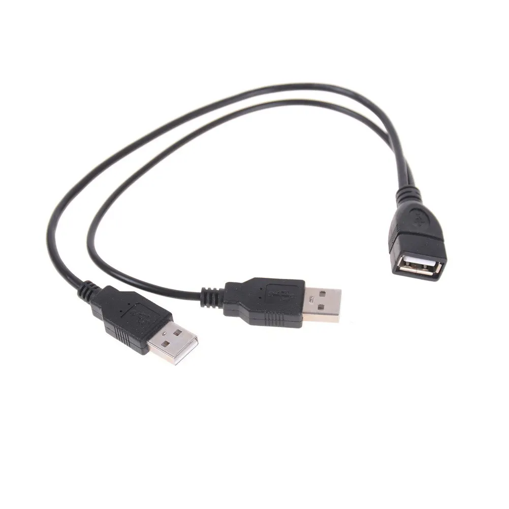 20 см Удлинительный кабель USB 1 разъем на 2 разъема для передачи данных адаптер