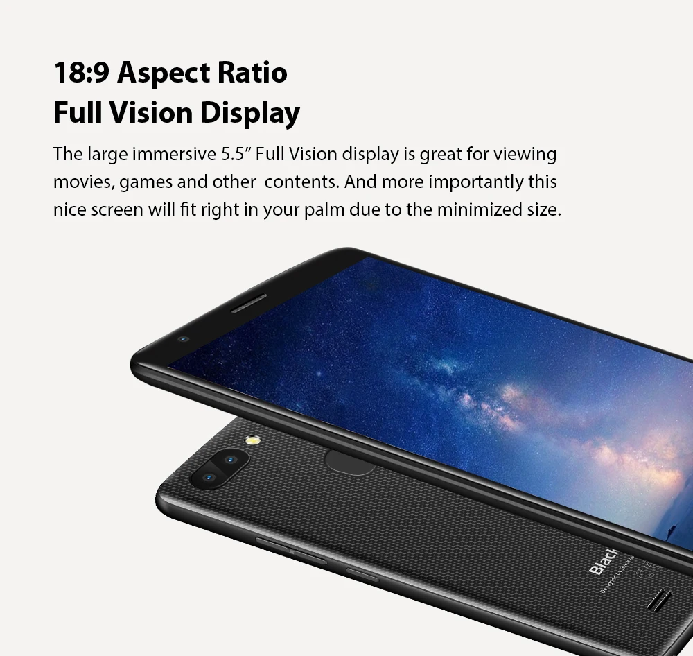BLACKVIEW A20 Pro Телефон 2 Гб оперативной памяти 16 встроенной смартфон 5 &quot18:9 полный