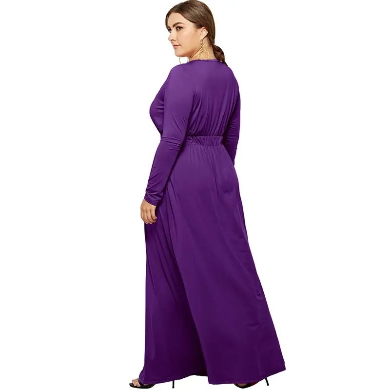 Для женщин большие размеры платье простая элегантная однотонная обувь синего