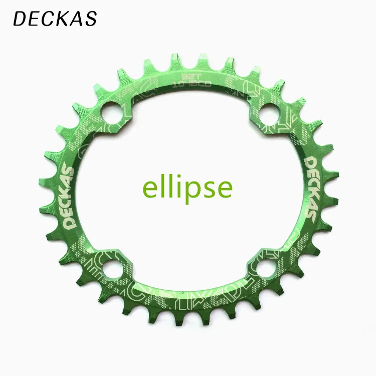DECKAS ciclismo овальная цепь горный велосипед Кривошип цепи колеса алюминий Bcd104 crankset