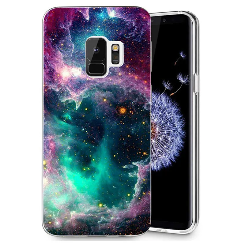 Для Samsung Galaxy S9 S9Plus S8 Plus S7 edge Note 8 J500 J530F J720 A3 A5 2016 2017 TPU Мягкий пейзаж с оленем