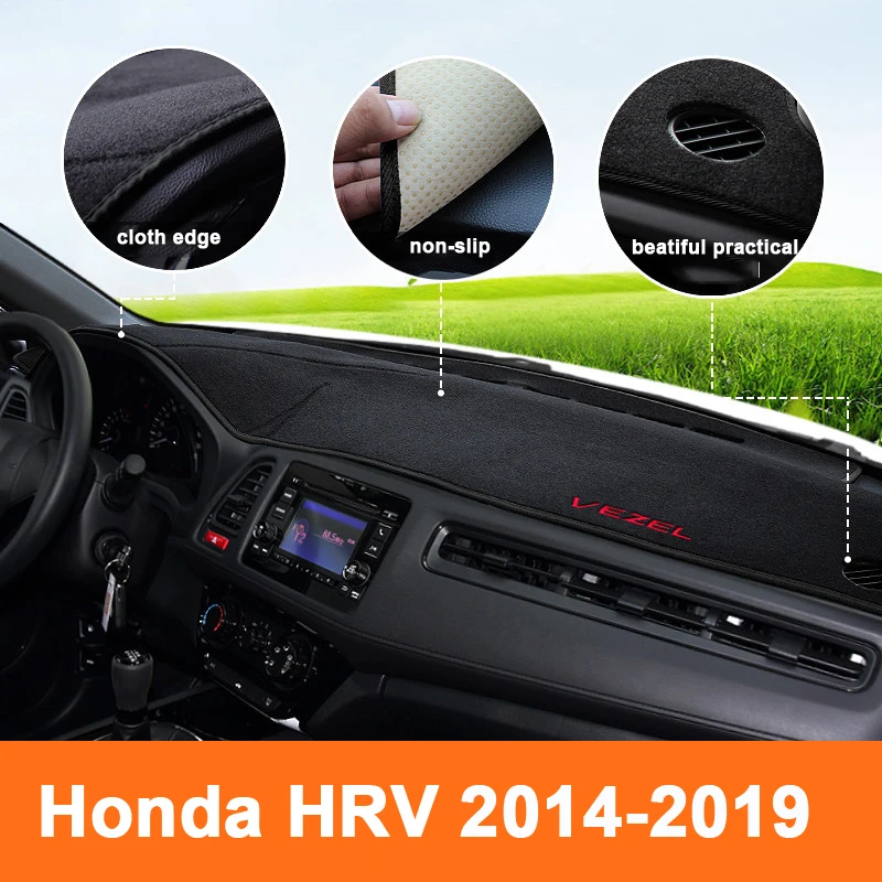 Для Honda HRV HR V Vezel 2014 2015 2016 2017 2018 2019 коврик для приборной панели Защита от солнца