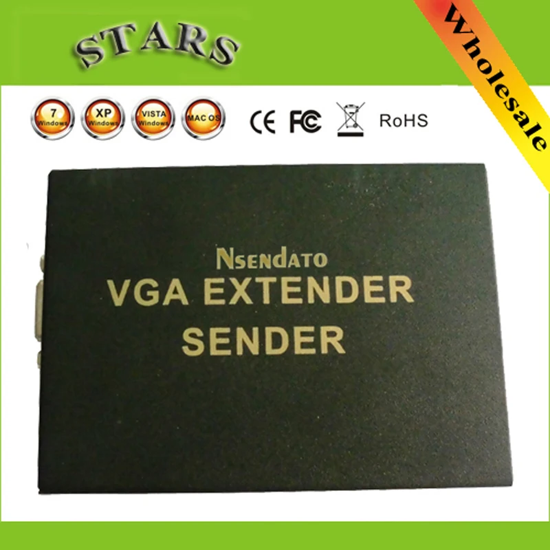 Новый ресивер-усилитель сетевого сигнала 100M Удлинительный Кабель VGA оптовая