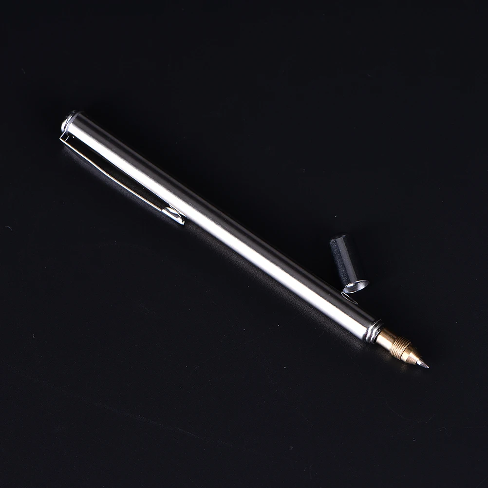 1pcs Simple &ampPractical Stainless Steel Magic Ballpoint Pen Teaching Supply Pointer Instrument Baton Section 6 |