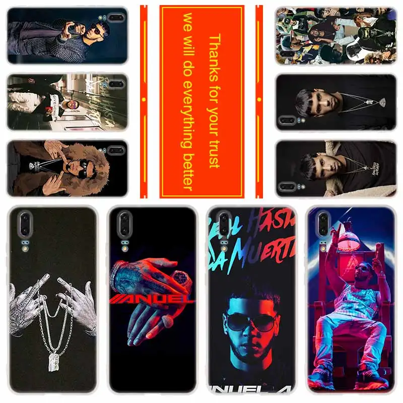 Soft Silicone Protective Case For Huawei P50 P40 P30 P20 Pro P10 Lite P Samrt Z 2020 2019 Cover Anuel Aa Ozuna | Мобильные телефоны