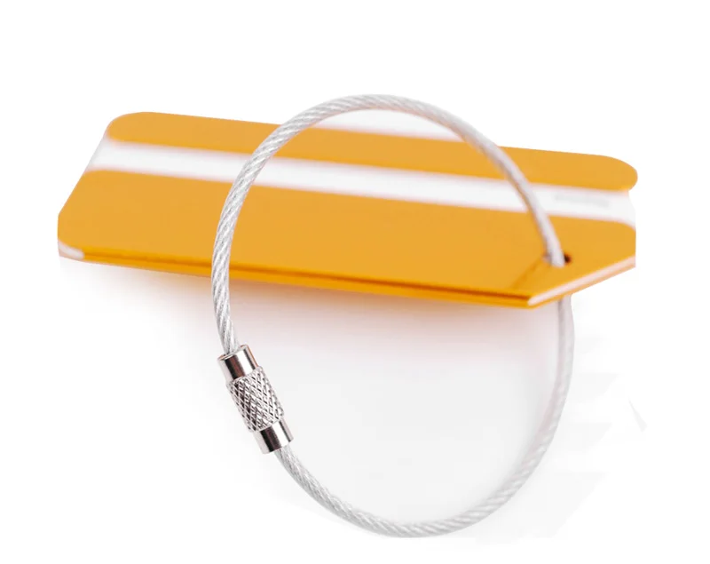 Металлическая багажная бирка адрес Имя держатель безопасности ID этикетка