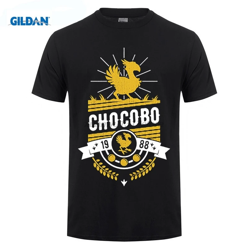 Chocobo Final Fantasy футболка мужские новые простые рубашки Популярные упражнения свободные футболки мужские летние для команд подростков Топ