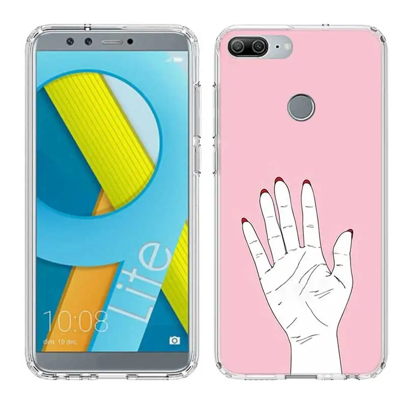 Beautiful Woman's Hand Soft TPU Print Hull Case For Huawei Honor 8X MAX 8 9 10 lite 7 7X 6X V9 Play V20 Frosted Fundas Cover |