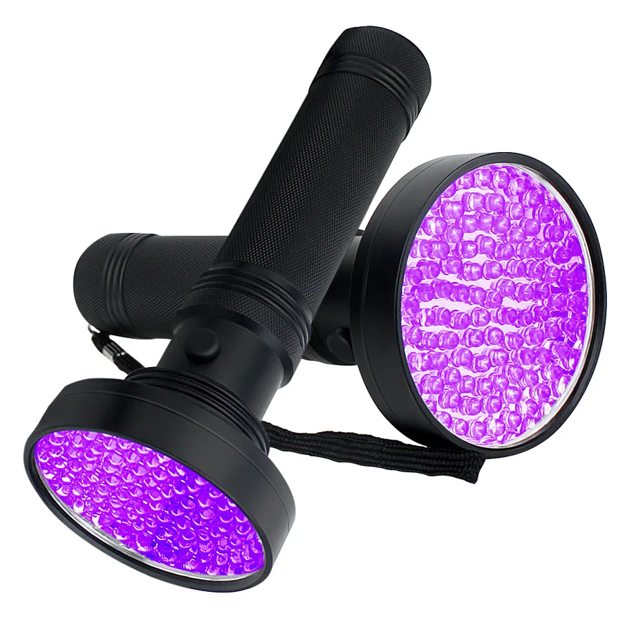 

High Power UV Light 100LEDs Waterproof LED UV Flashlight Torch Light Lamp for Invisible Ink Pens Dog Cat Pet Urine Stain