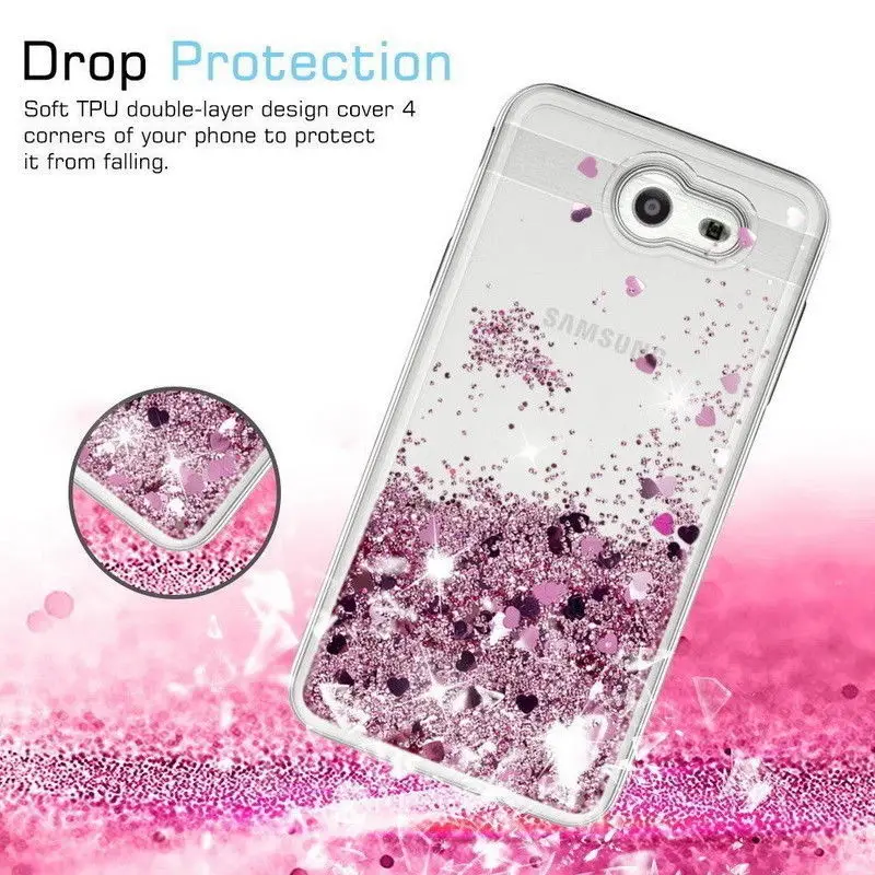 For Samsung S6 S7 Edge Note 8 3 4 5 Glitter Stars Liquid Quicksand Cover Galaxy S8 S9 Plus J3 Prime J5 2016 J7 2015 A8 2018 |