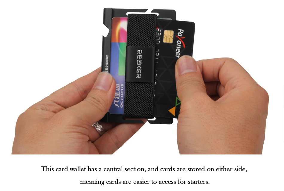 ZEEKER минималистичный Алюминиевый RFID кредитный держатель для карт банк ID карта кошелек с открывалкой для бутылок для женщин и мужчин