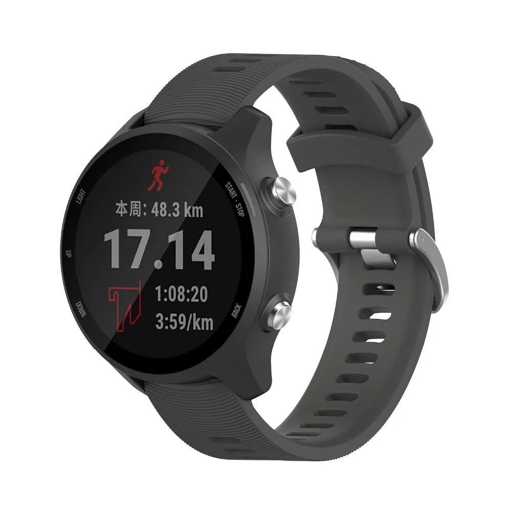 Цветной мягкий сменный силиконовый ремень для Garmin Forerunner 245 смарт-браслет для Garmin Forerunner 245 музыкальные часы