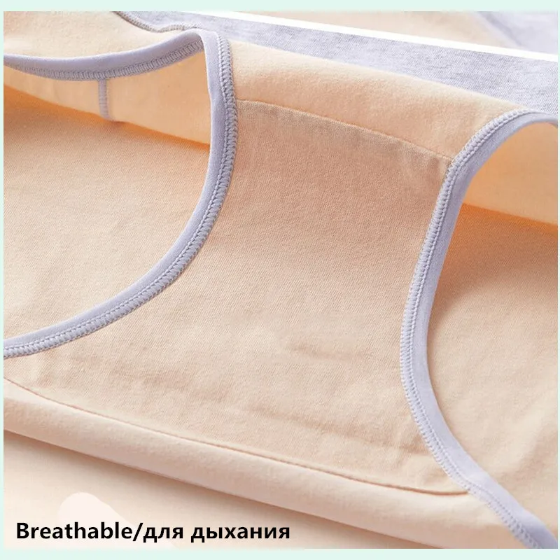 3 шт./компл. женские хлопковые эластичные трусики шорты со средней посадкой