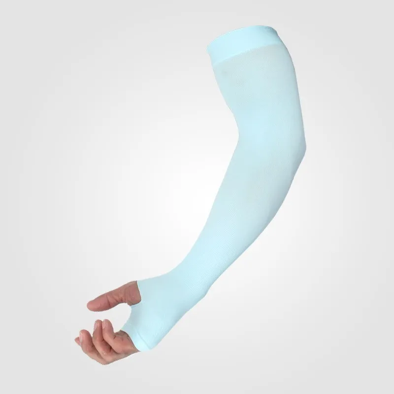 Arm sleeve-BLU1 Рукава руки синий белый розовый серый летняя Защита от солнца УФ Велоспорт Бег Альпинизм Вождение рыболовный Рукав Крышка для мужчин и женщин - Цвет: Arm sleeve-BLU1