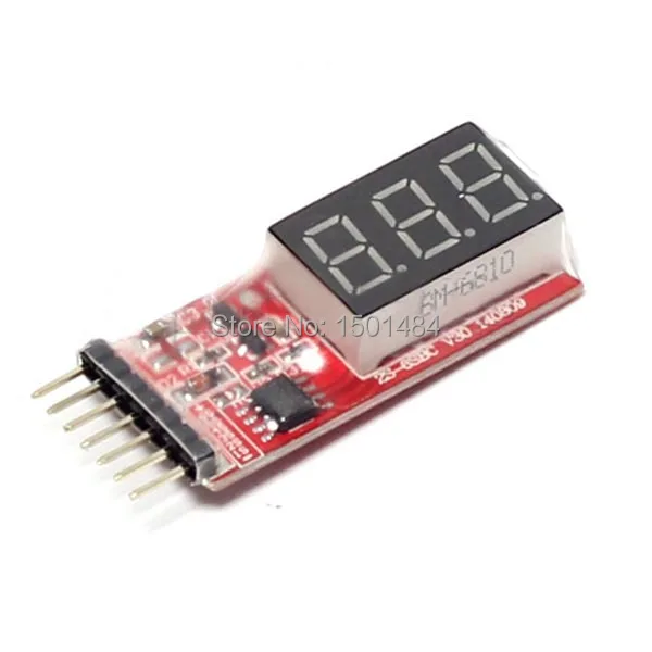 Измеритель Напряжения Lipo батареи 7 4 V 22 2 S 6 ячеек светодиодный дисплей