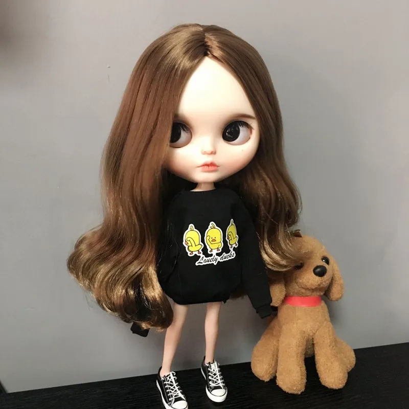 1 шт. милые повседневные Blyth кукольные одежда 1/6 коробка Футболка с уткой для blyth