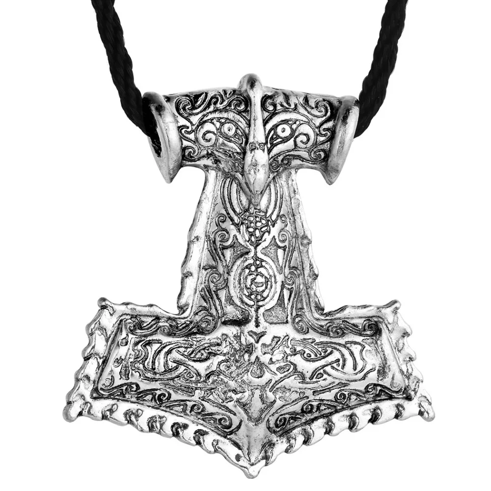 Thor Hammer Mjolnir Тринити узелки Ворон и волк амулет талисман подвеска Wicca языческие