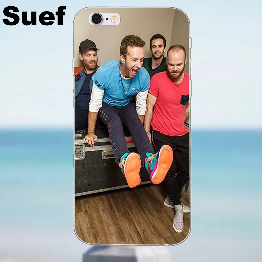 Suef Мягкий мобильный чехол для iPhone X 4 4S 5 5S 5C SE 6 6S 7 8 Plus Samsung Galaxy J1 J3 J5 J7 A3 A5 2016 2017 Coldplay