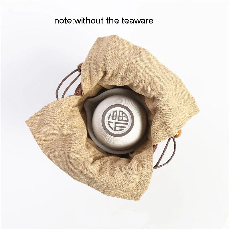 1 шт. пакетик для хранения чайной посуды пакет из сырой пеньки путешествий легко