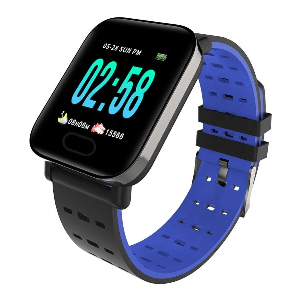 ECos Смарт Браслет совместимый с iOS и Android Цвет Экран Фитнес измеритель