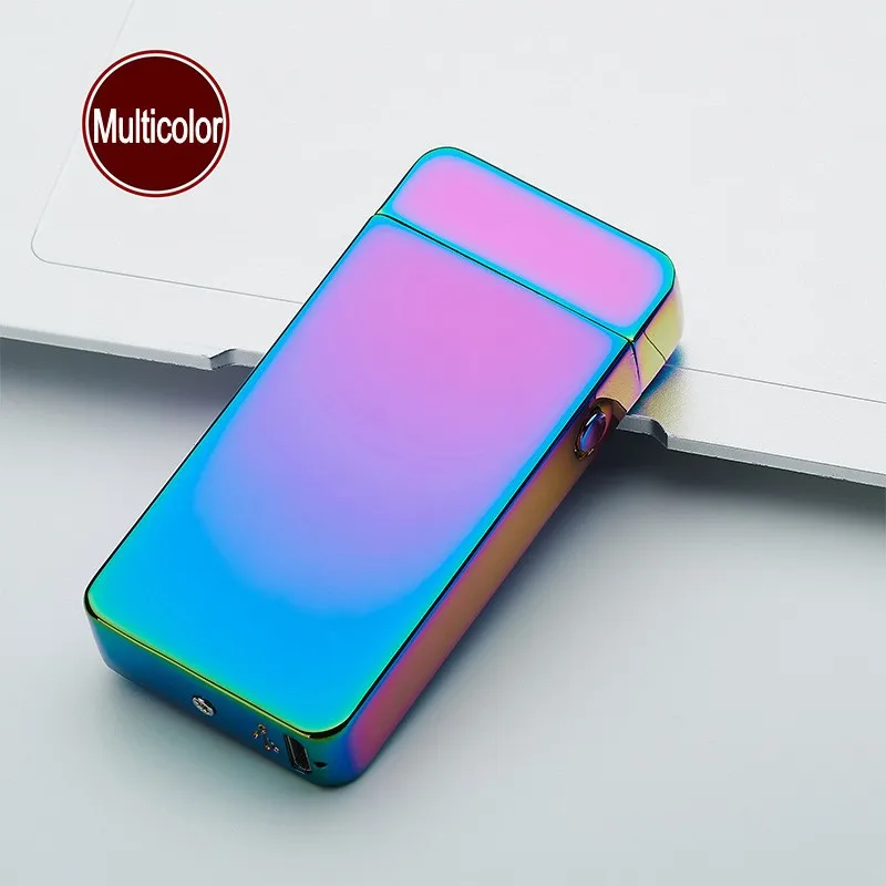 Зажигалки для курения USB зарядка двойная дуга зажигалки беспламенный фонарь
