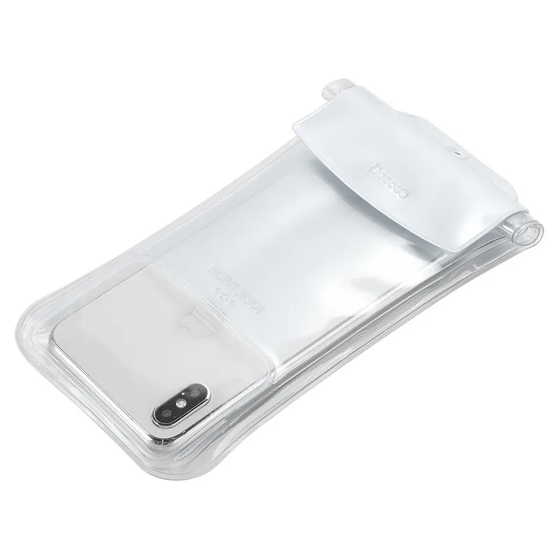 White Baseus водонепроницаемый чехол для телефона для iPhone Xs Max XR водонепроницаемая сумка для samsung S9 S10 Redmi Note 7 Pro Чехол для мобильного телефона - Цвет: White