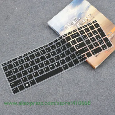 Black Силиконовая клавиатура для ноутбука кожного покрова для 15," hp probook 450 G5 G6 для hp probook 850 G5 66 Pro 15 G2, i5-8265U MX250 15 дюймов - Цвет: Black