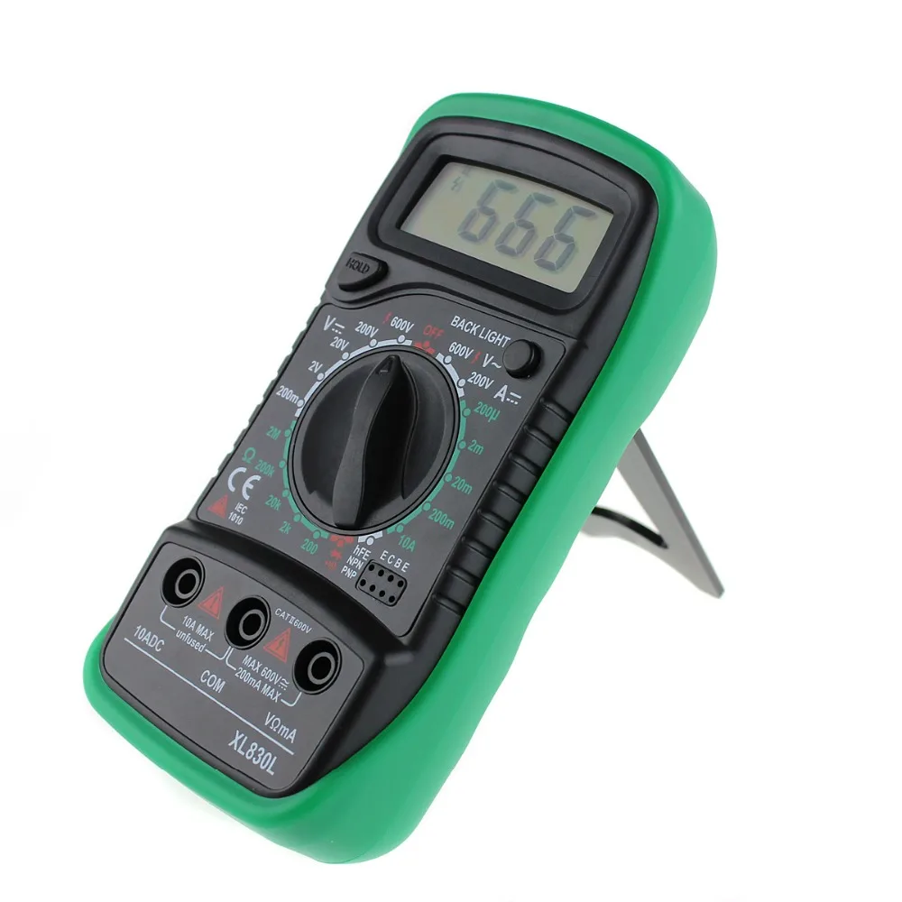New XL830L LCD Digital Multimeter Current Voltage Resistance Transistor Temperature Tester Meter Multimetro SA723 T40 | Инструменты