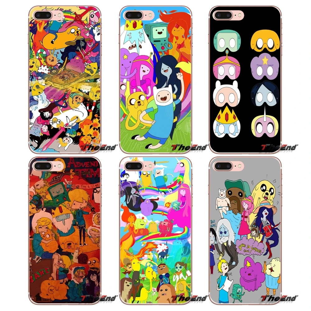 Чехол для телефона Huawei G7 G8 Ascend P7 P8 P9 Lite Honor 4C 5X 5C 6X Mate 7 8 9 Y3 Y5 Y6 II Pro adventure time collage с