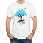 2019 Модная креативная Дизайнерская футболка с изображением дерева жизни, футболка с изображением птиц из дома, Высококачественная хипстерская Мужская футболка с коротким рукавом, топы