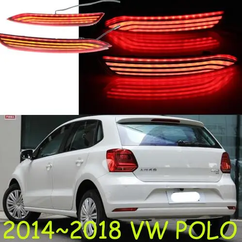B style Автомобильный bupmer задний фонарь для polo Задний фонарь тормоза светодиодный~ 2018y автомобильные аксессуары taillamp для polo задний фонарь - Цвет: B style
