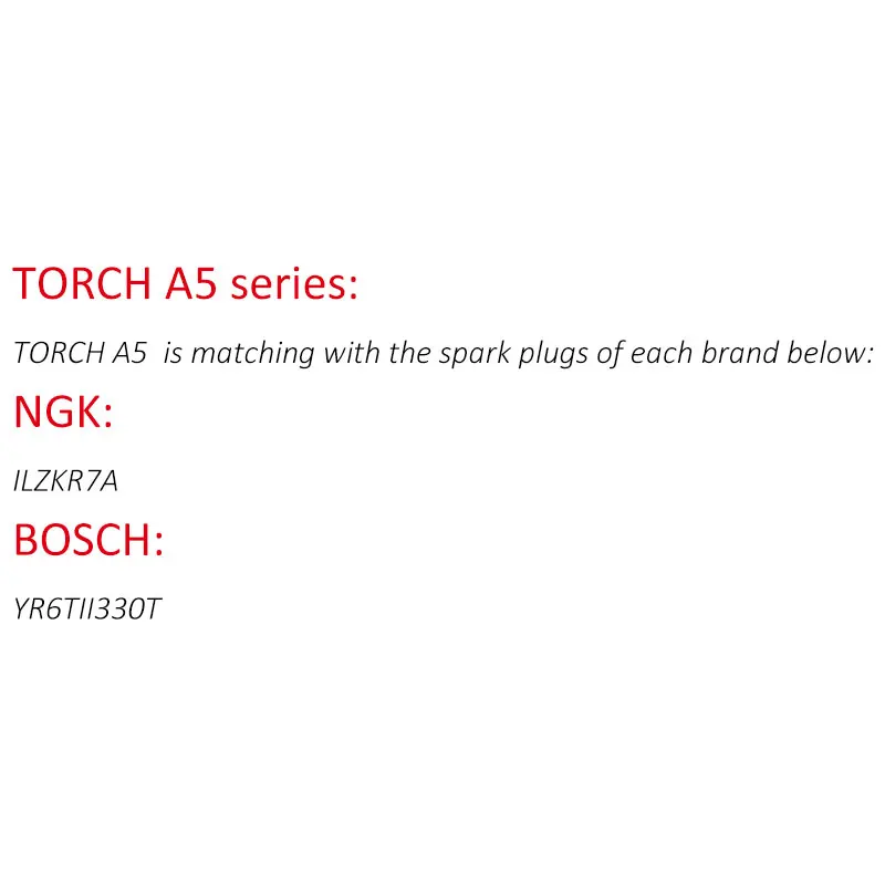 Цельнокроеное платье Китай факел свечи платины автомобильная свеча Glow TORCH A5 для