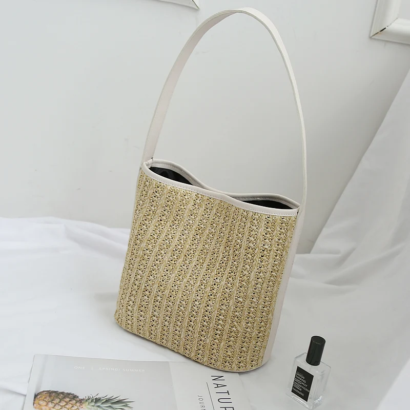 INS Для женщин сумка Корейский внешней Кукурузы кожи полукруг Арт пляжные сумки