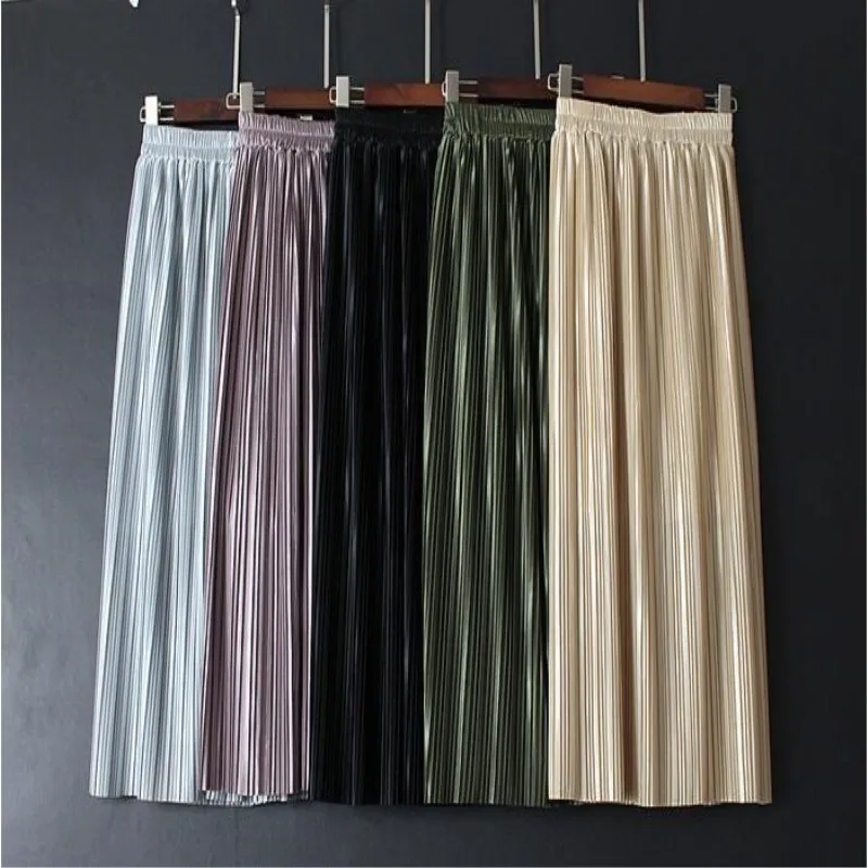 Юбки Из Жемчужного атласа Прозрачная Тонкая красивая гладкая юбка|skirt pearl|skirt