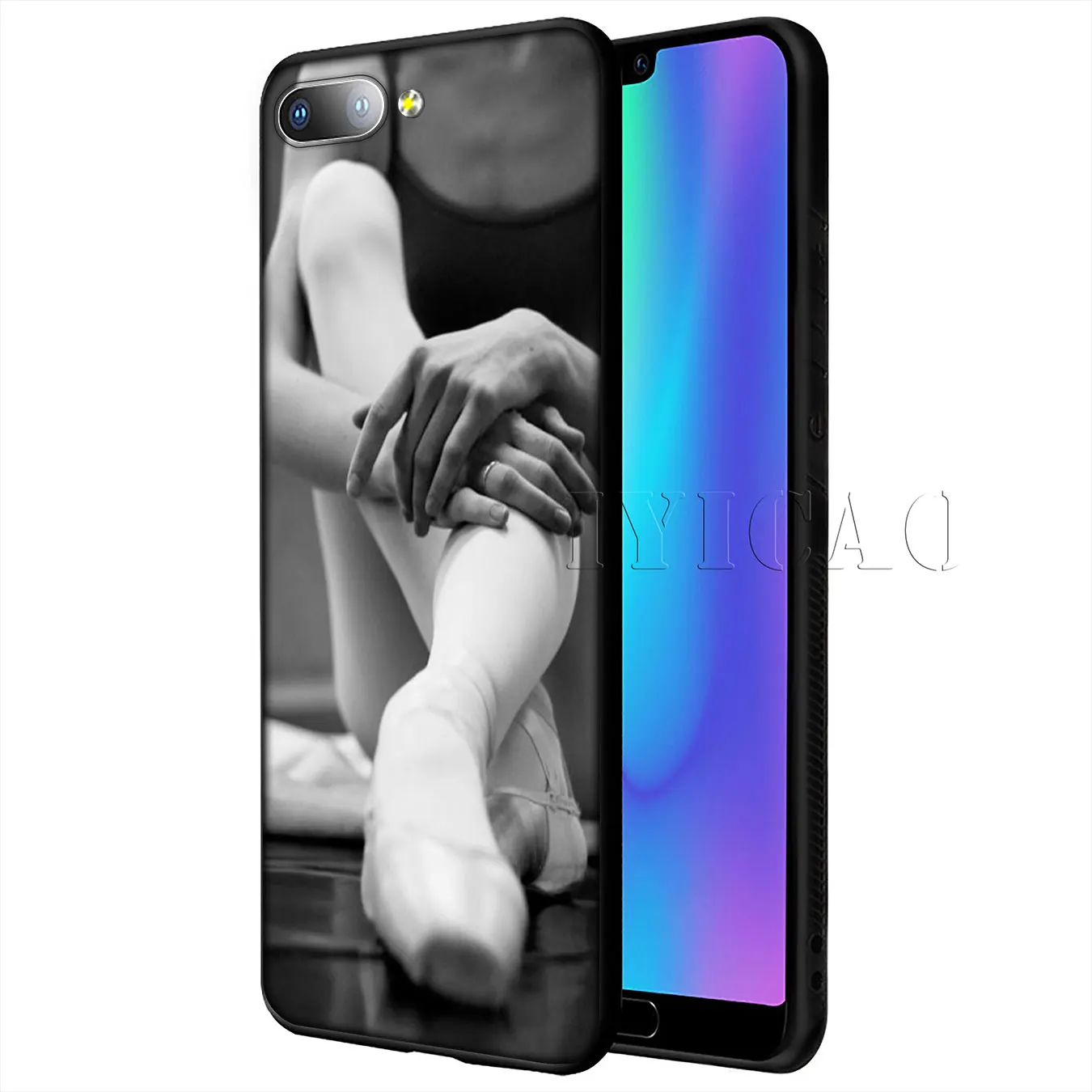 Балетки IYICAO танцевальные балетки для девочек мягкий чехол Huawei Y9 Y7 Y6 Prime 2019 Honor 20 8C 8X