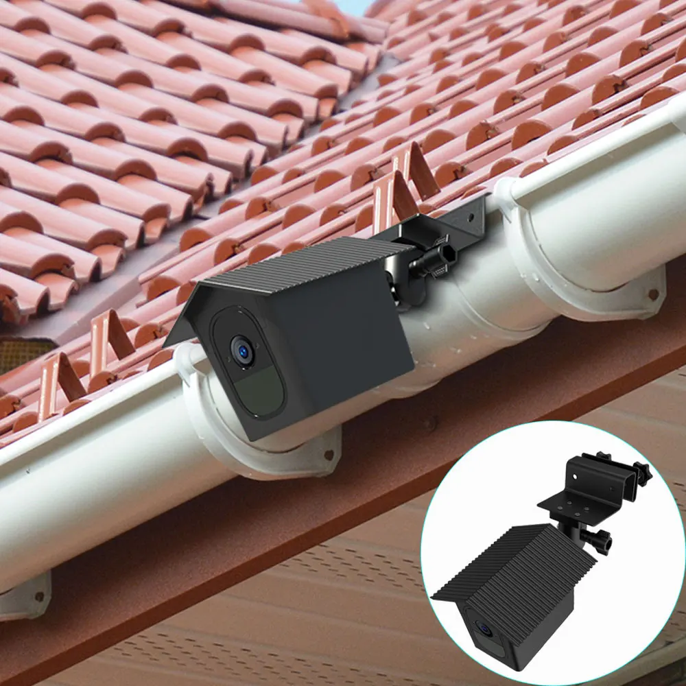 

for Arlo Pro 2/Arlo Pro Camera Outdoor Gutter Mount with Weatherproof Protective Case Surveillance Camera Mounting Brackets