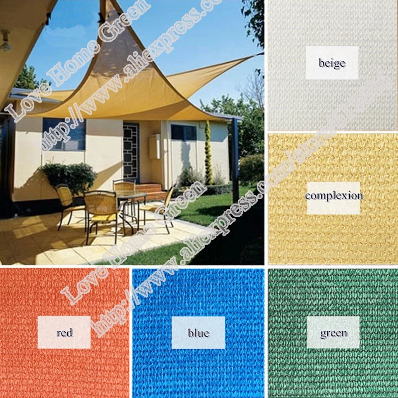 Для индивидуальных сделал HDPE козырек от солнца Чистая комбинация тень Сад тент