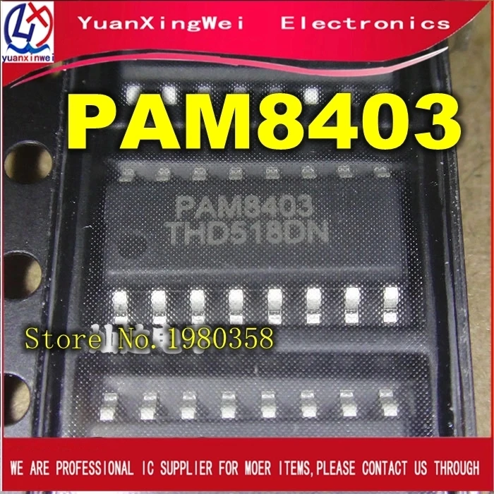 10 шт. супер плата цифрового усилителя PAM8403 2*3 Вт класса D эффективный источник
