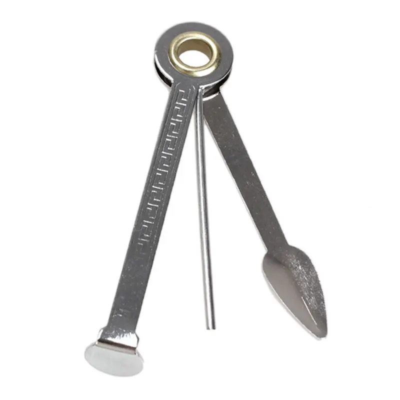 Портативная трубка для курения 3 в 1 из нержавеющей стали искусственная обжима
