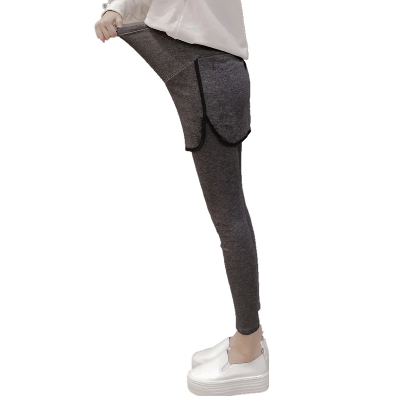 Spring and autumn maternity dress leggings wear trousers skirt spring pregnant women pants fake two stomach lift | Мать и ребенок