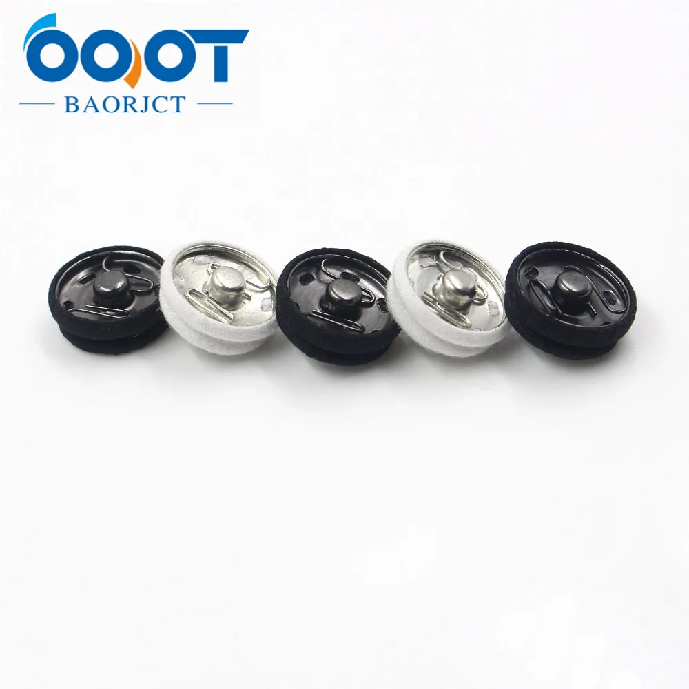 OOOT BAORJCT 179261 10 шт./партия модная черно белая металлическая пряжка из ткани 22 мм