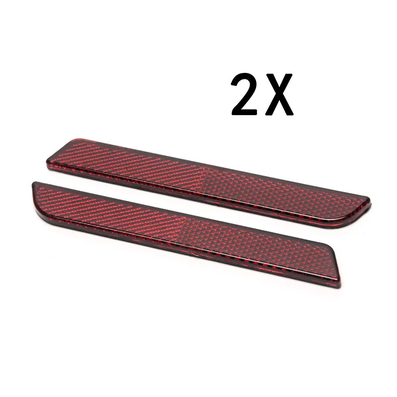 red 2x Trilicks отражатели левый и правый мотоцикл седло сумка Защита Чехлы для Harley Davidson Touring 94-13 седельная сумка защелка видимость - Цвет: red 2x