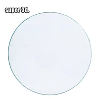 3d printer round borosilicate glass plate heated bed diameter 200220240mm flat transparent tempered glass for kossel delta