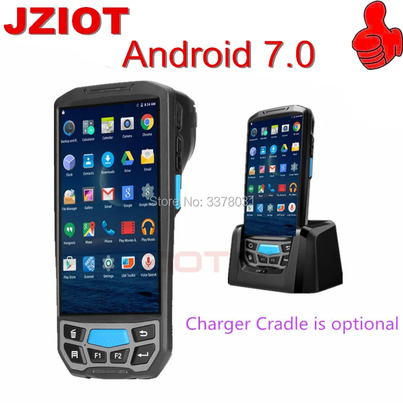 Прочный android 7 0 портативный Дата коллектор КПК с 1D/2D сканер штрих кода и RFID