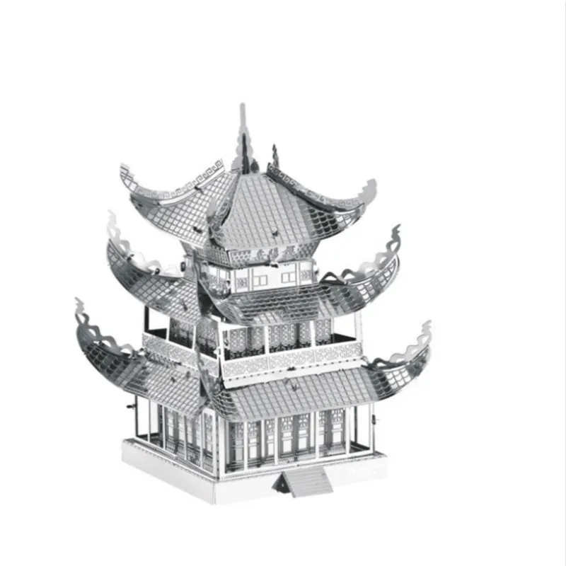 Детская игрушка 3D металлическая модель головоломка здание Yueyang башня DIY Игрушка