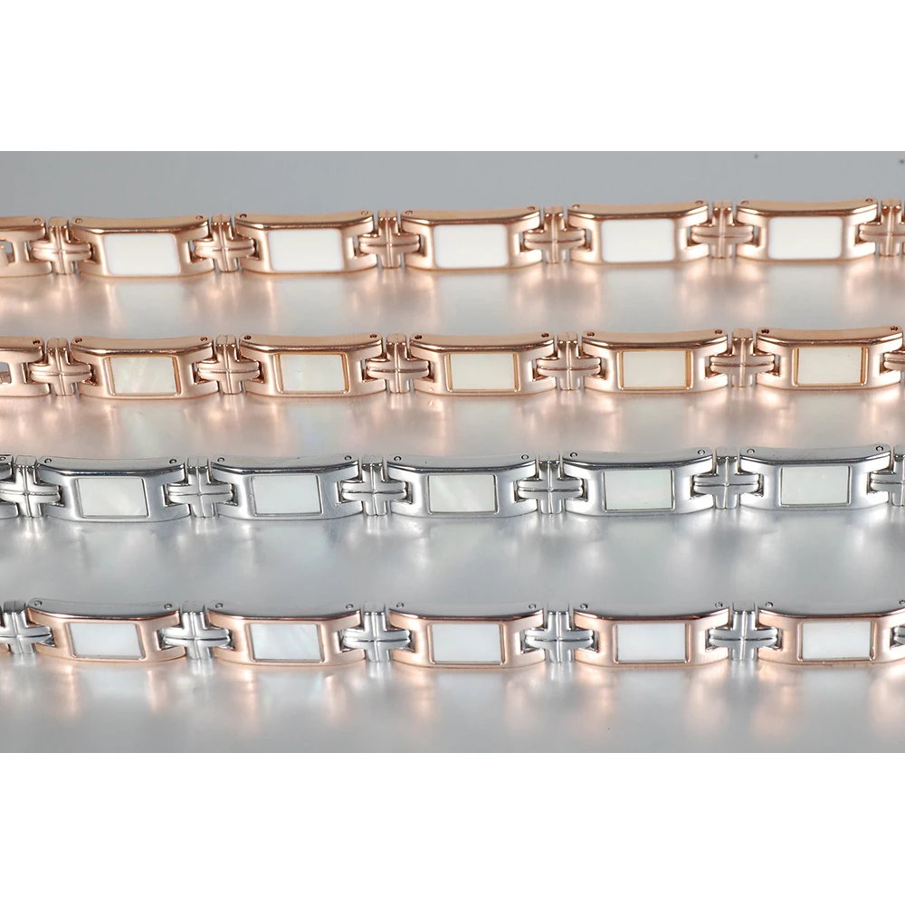 Wollet женский магнитный браслет из нержавеющей стали ювелирный цвета розового