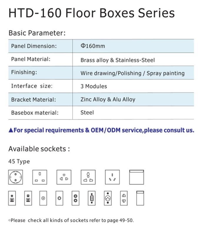 250 V пластиковая панель немецкая напольная розетка/с ПК электрическая розетка
