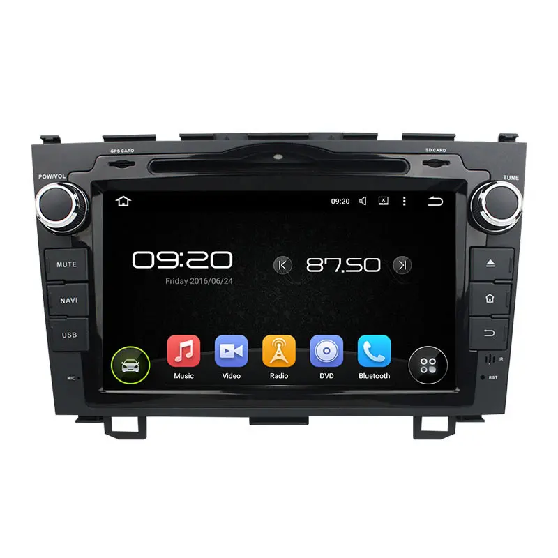 Quad Core 1024*600 Android 5.1.1 Для Honda CRV 2006 2007 2008 2009 2010 2011 Dvd-плеер Автомобиля Gps-навигация