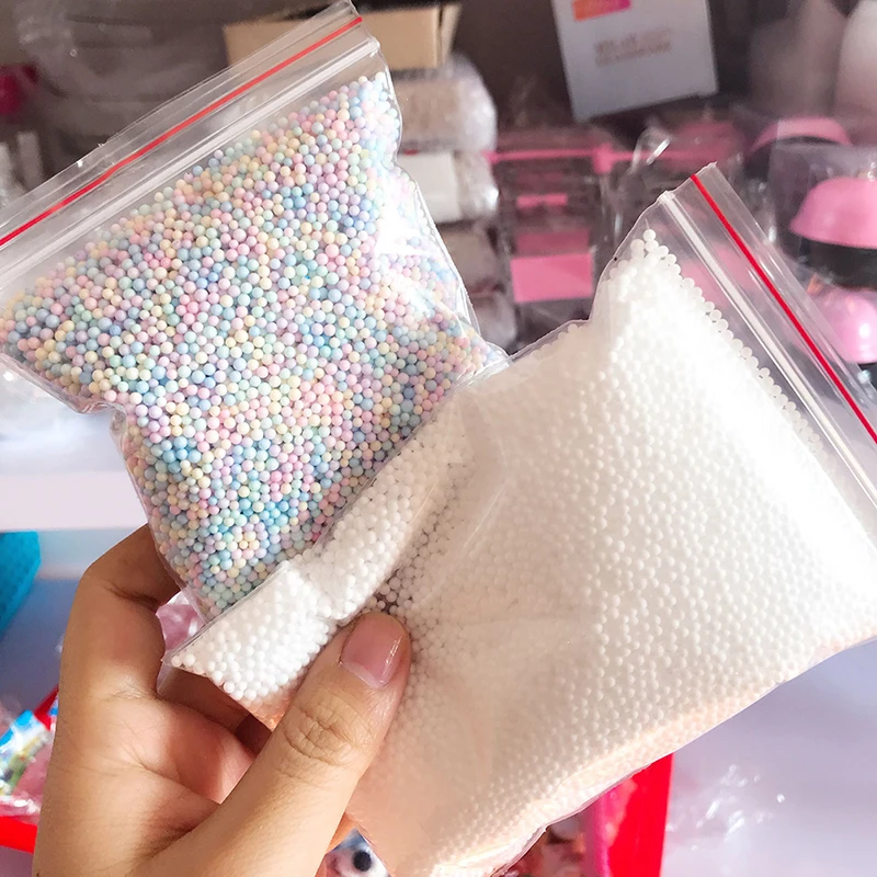 

One Pack Snow Mud Particles Accessories Slime Balls Small Foam Beads For Foam Filler For DIY Craft Supplies